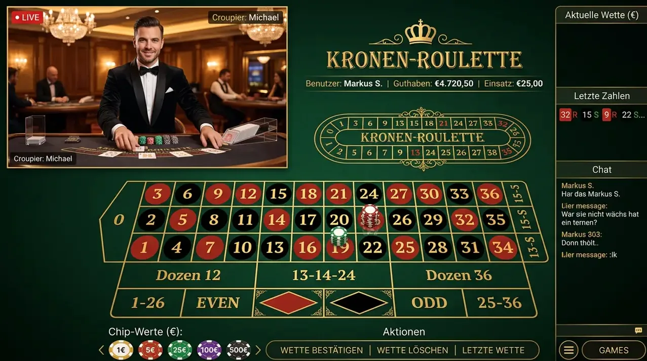 Live Casino im Stonevegas