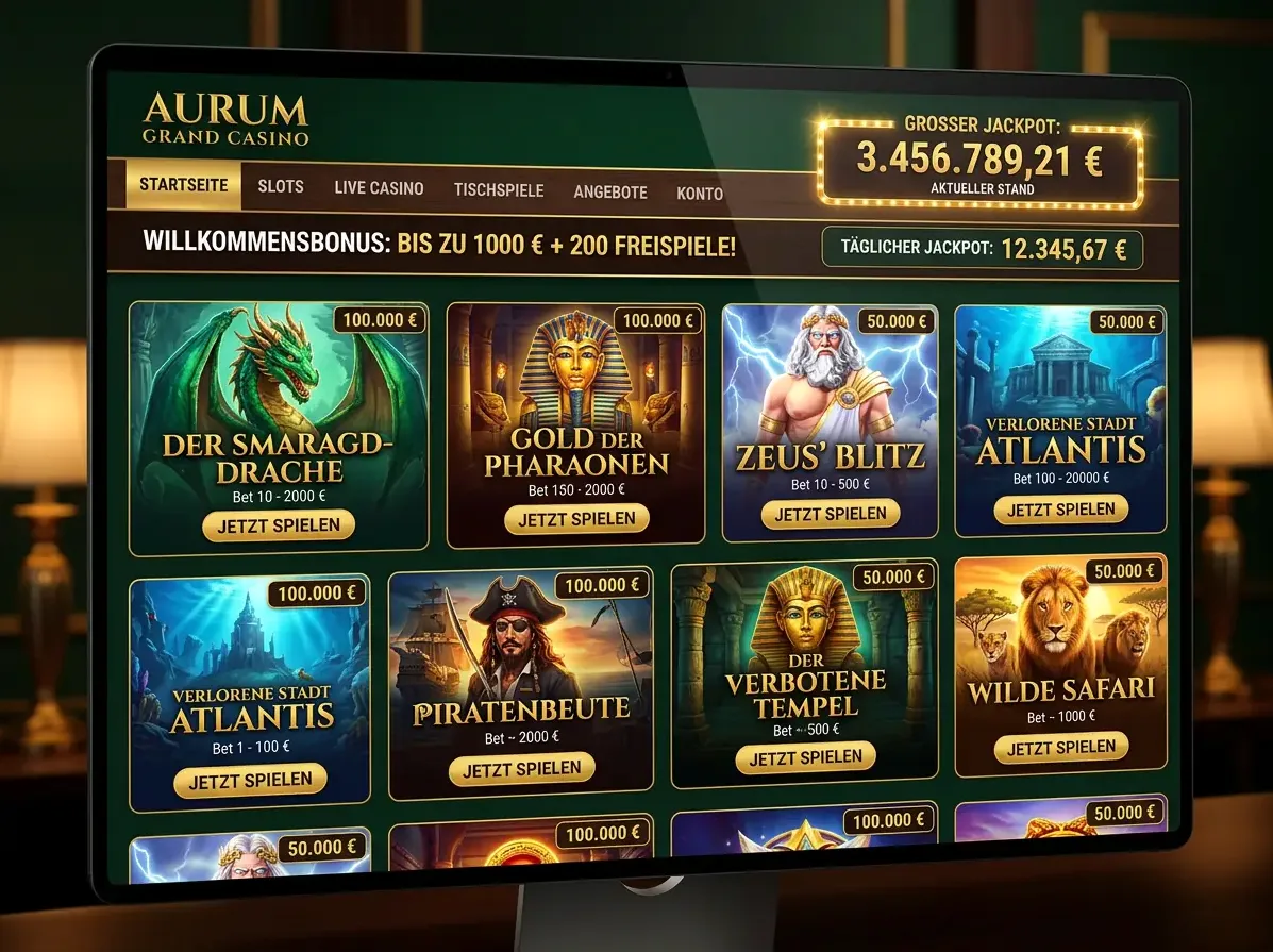 Stonevegas — Spielsaal und Angebot